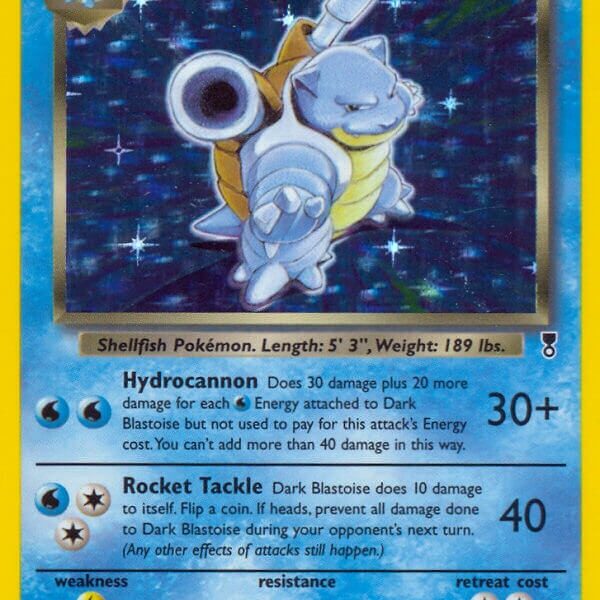 Dark Blastoise Pokemon Kaart