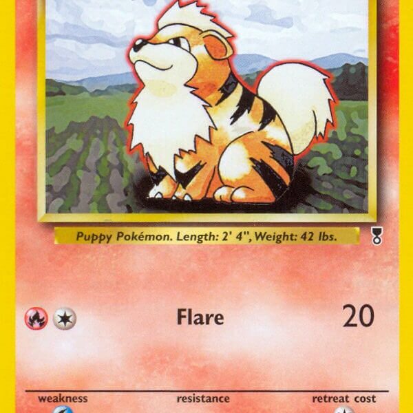 Growlithe Pokemon Kaart