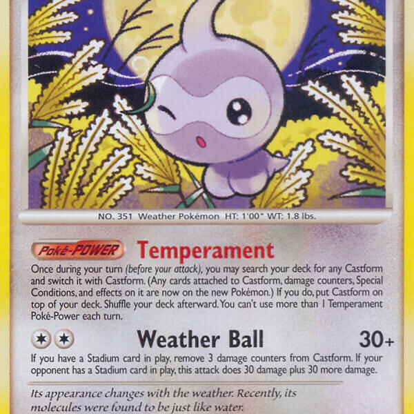 Castform Pokemon Kaart