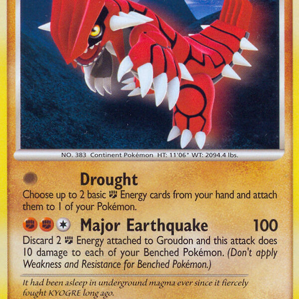 Groudon Pokemon Kaart
