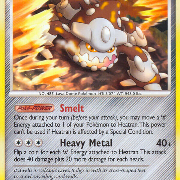 Heatran Pokemon Kaart