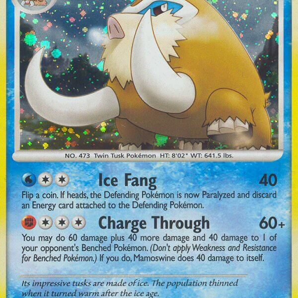 Mamoswine Pokemon Kaart