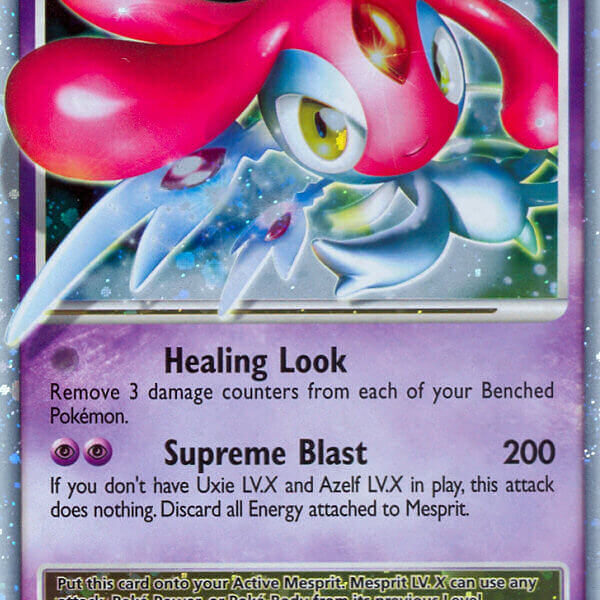 Mesprit LV.X Pokemon Kaart