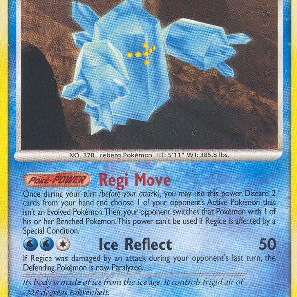 Regice Pokemon Kaart
