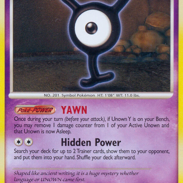 Unown Y Pokemon Kaart