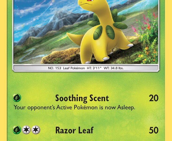 Bayleef Pokemon Kaart