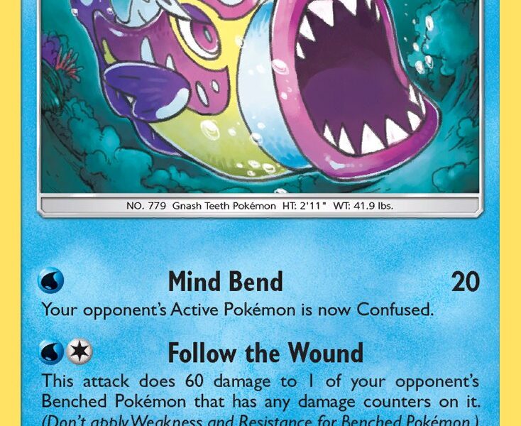 Bruxish Pokemon Kaart