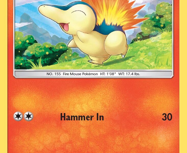 Cyndaquil Pokemon Kaart