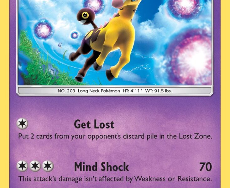 Girafarig Pokemon Kaart