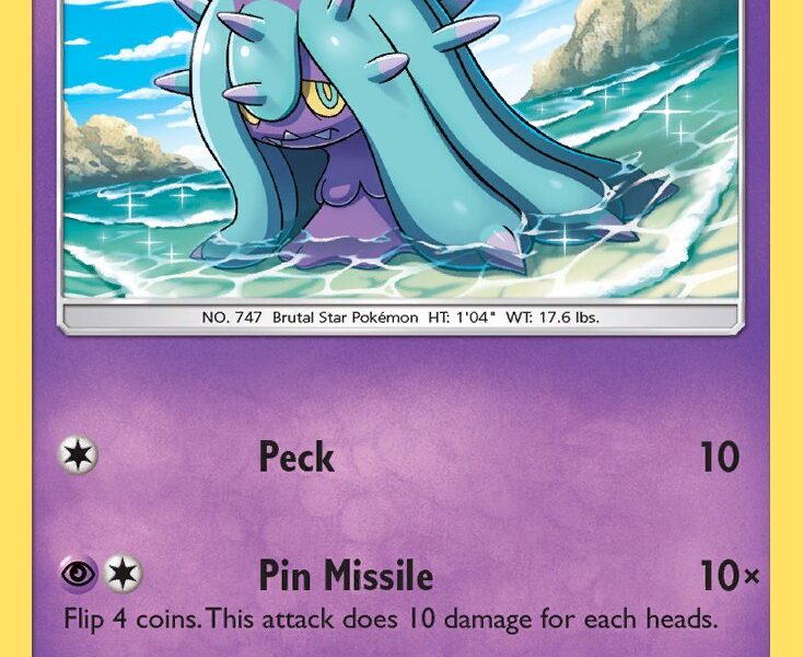 Mareanie Pokemon Kaart
