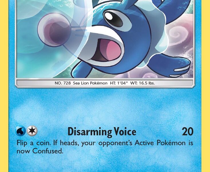 Popplio Pokemon Kaart