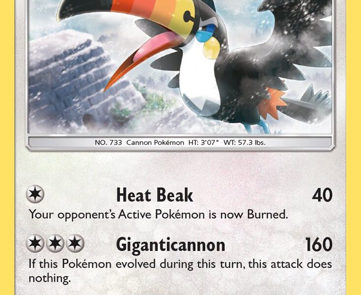 Toucannon Pokemon Kaart