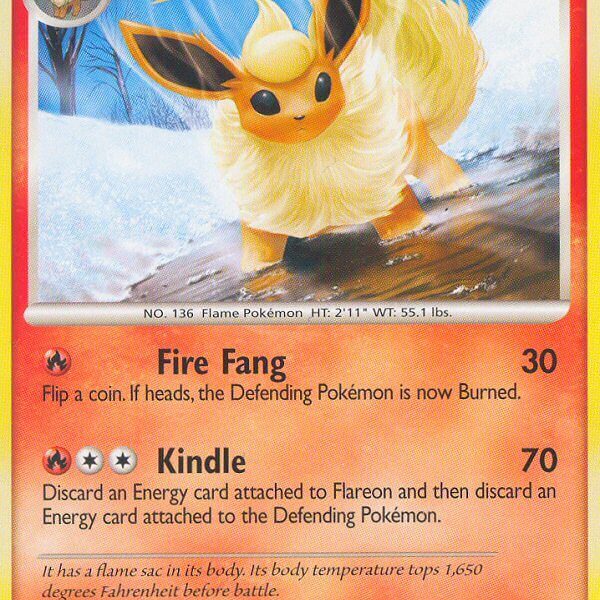 Flareon Pokemon Kaart