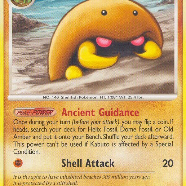 Kabuto Pokemon Kaart