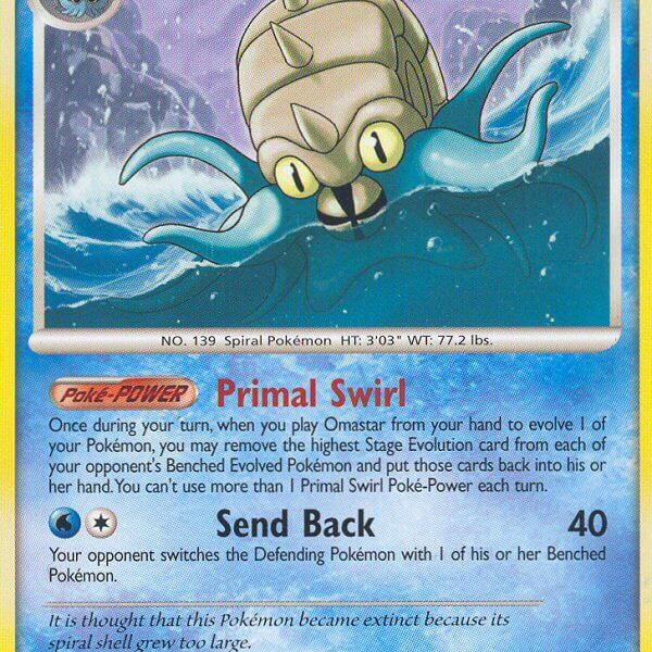 Omastar Pokemon Kaart
