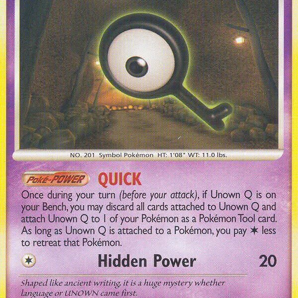 Unown Q Pokemon Kaart