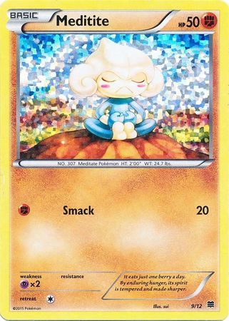 Meditite Pokemon Kaart