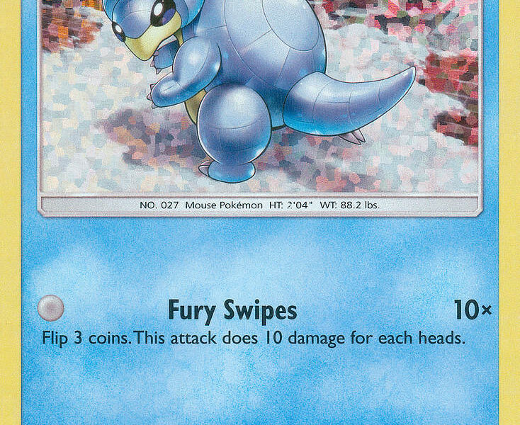 Alolan Sandshrew Pokemon Kaart