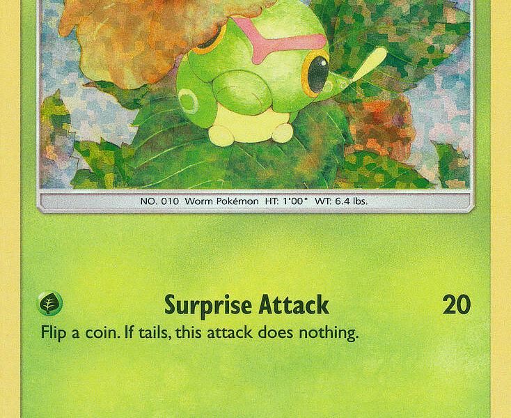 Caterpie Pokemon Kaart