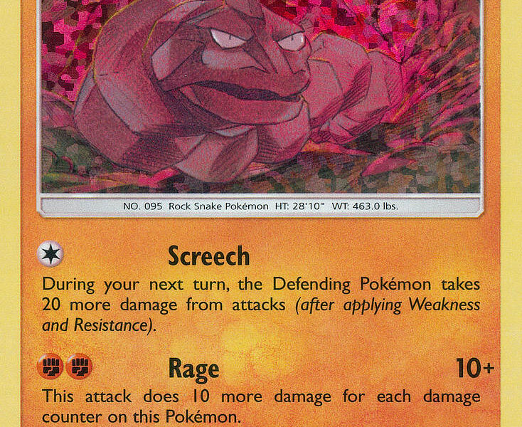 Onix Pokemon Kaart