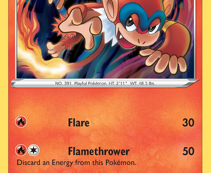 Monferno Pokemon Kaart