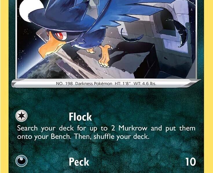 Murkrow Pokemon Kaart