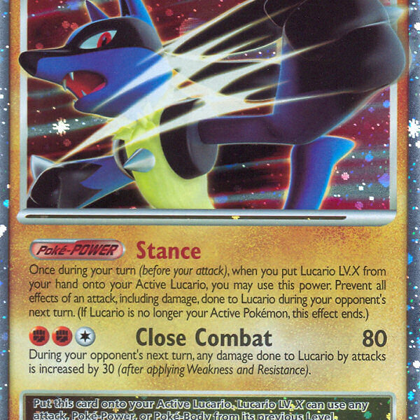Lucario LV.X Pokemon Kaart