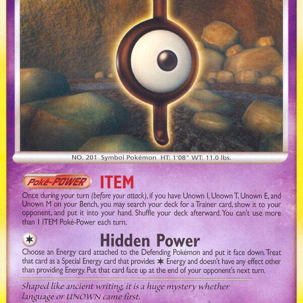 Unown I Pokemon Kaart