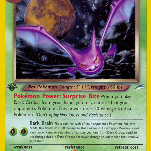 Dark Crobat Pokemon Kaart