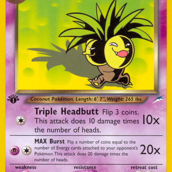 Dark Exeggutor Pokemon Kaart