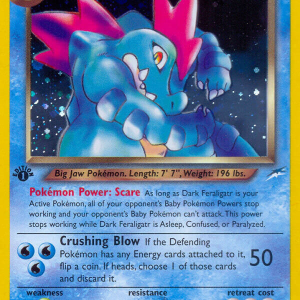 Dark Feraligatr Pokemon Kaart