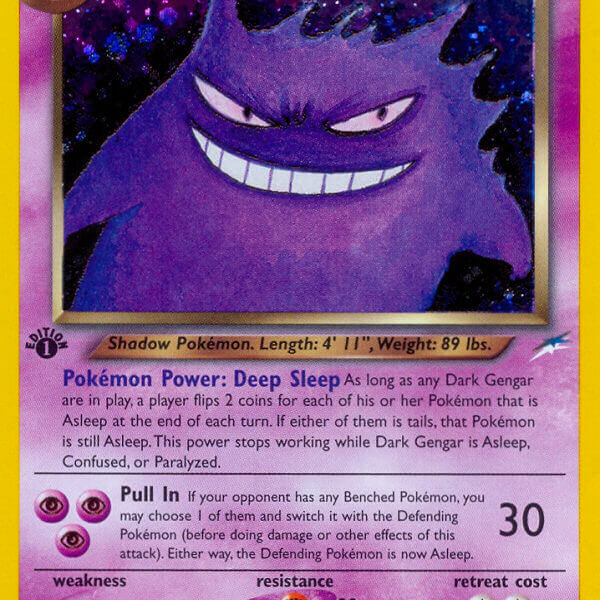 Dark Gengar Pokemon Kaart