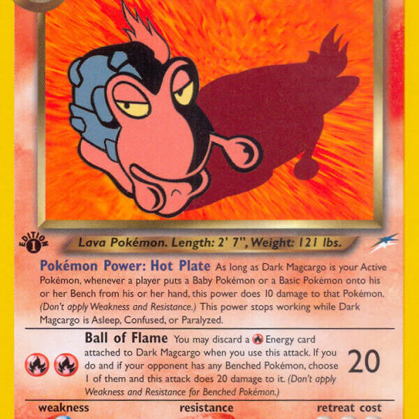 Dark Magcargo Pokemon Kaart