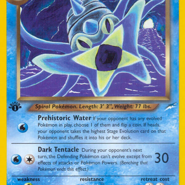 Dark Omastar Pokemon Kaart