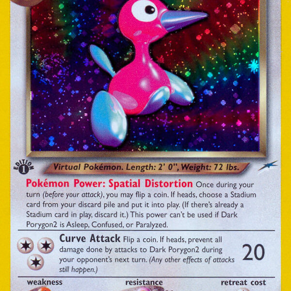 Dark Porygon2 Pokemon Kaart
