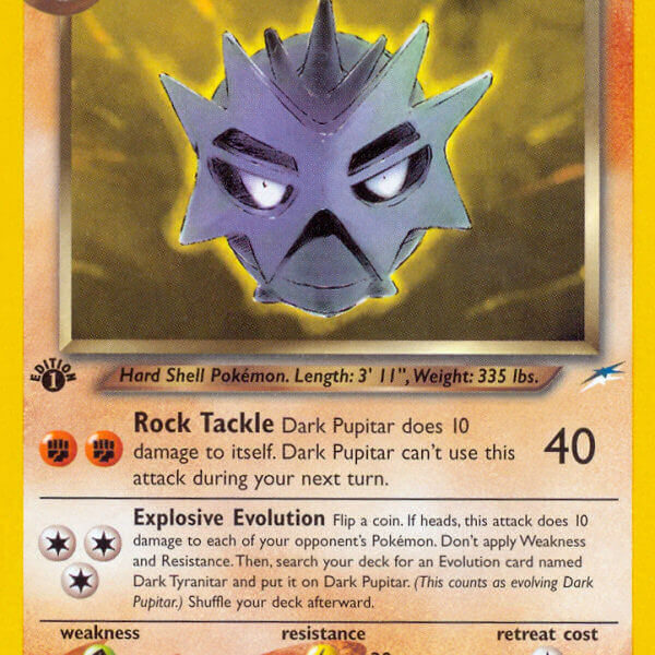 Dark Pupitar Pokemon Kaart