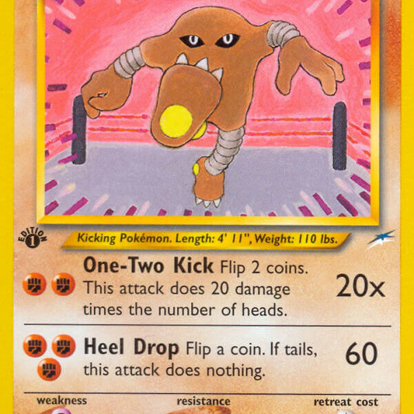 Hitmonlee Pokemon Kaart