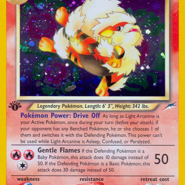 Light Arcanine Pokemon Kaart