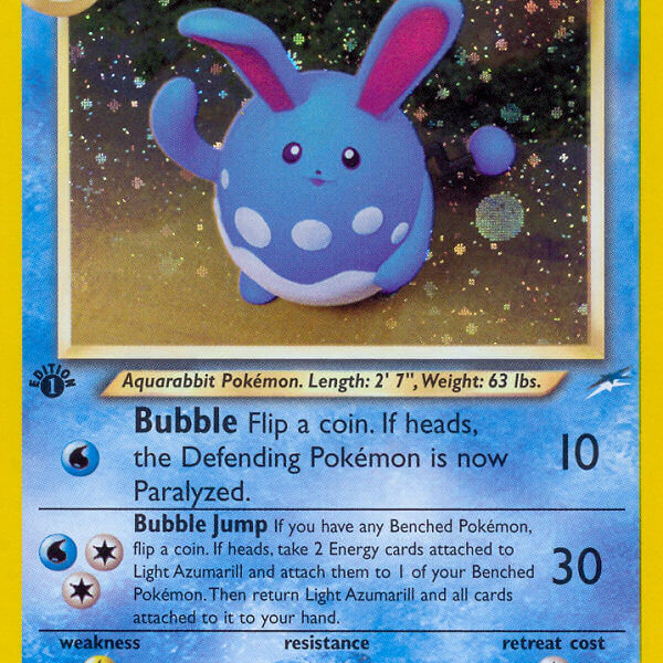 Light Azumarill Pokemon Kaart
