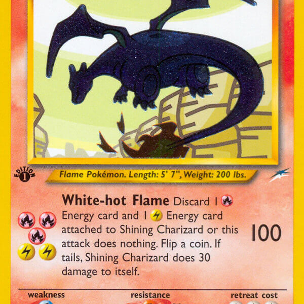 Shining Charizard Pokemon Kaart
