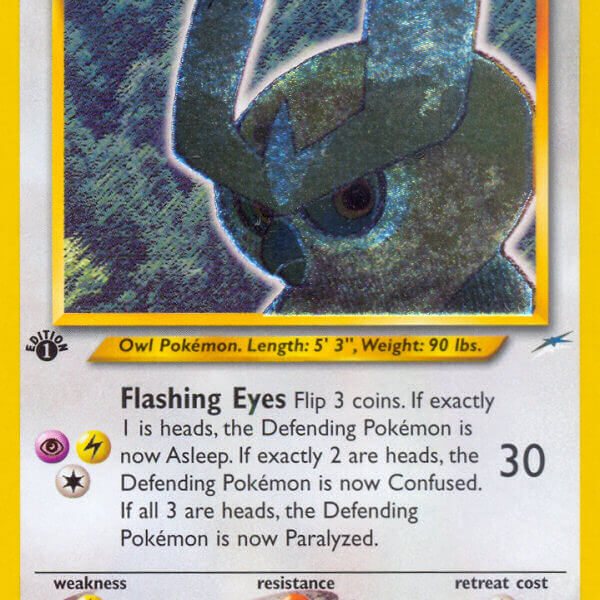 Shining Noctowl Pokemon Kaart