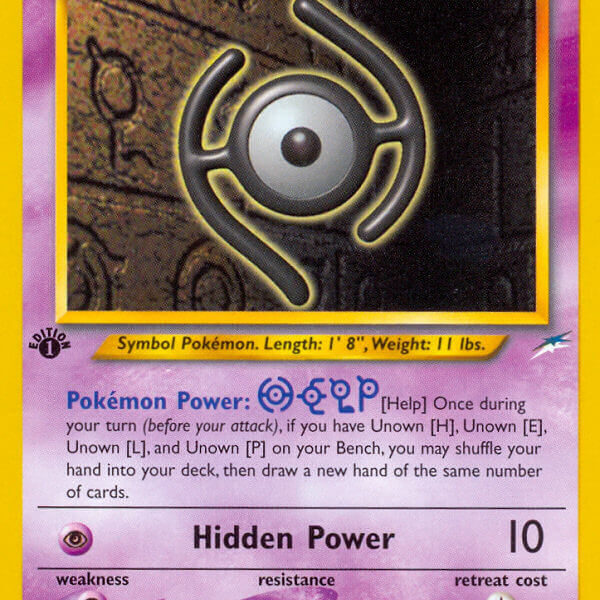Unown [H] Pokemon Kaart