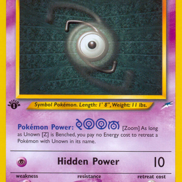 Unown [Z] Pokemon Kaart