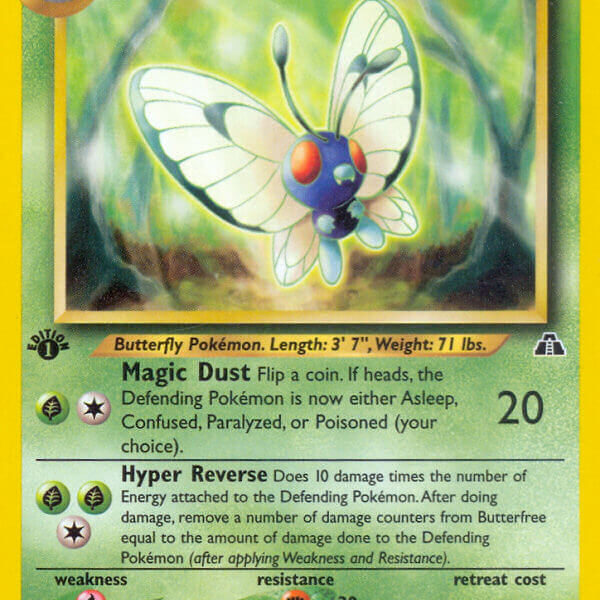 Butterfree Pokemon Kaart
