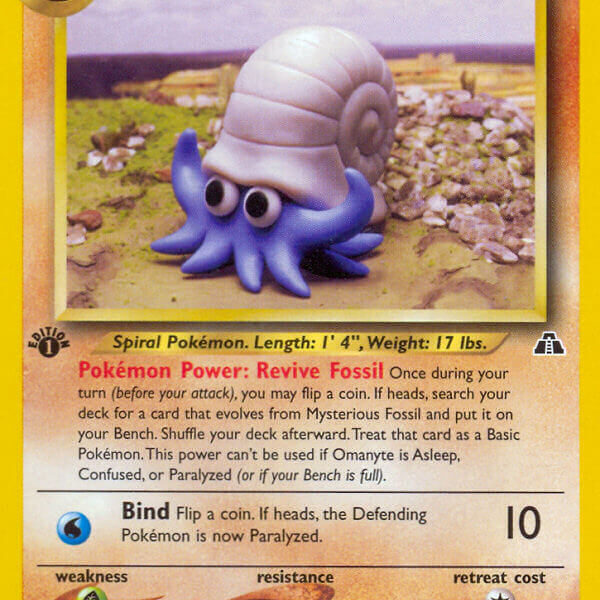 Omanyte Pokemon Kaart