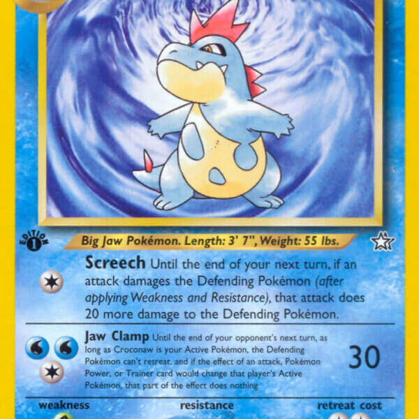 Croconaw Pokemon Kaart