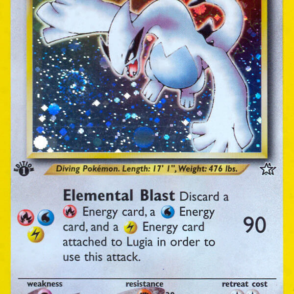 Lugia Pokemon Kaart