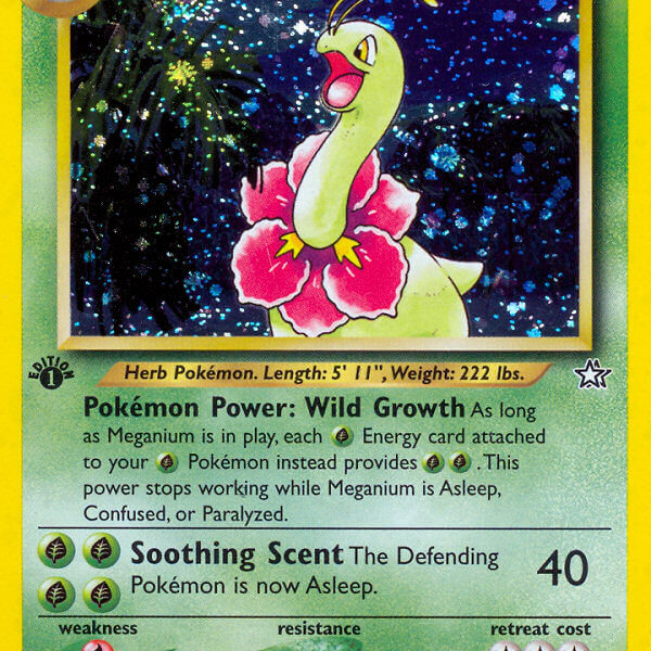 Meganium Pokemon Kaart