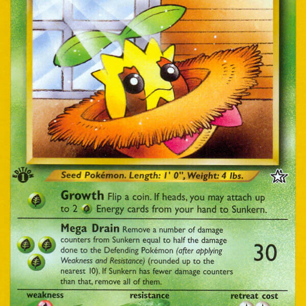 Sunkern Pokemon Kaart