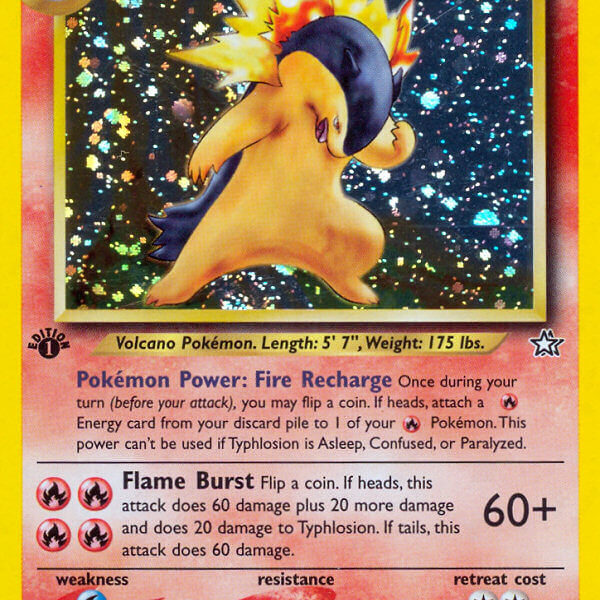 Typhlosion Pokemon Kaart